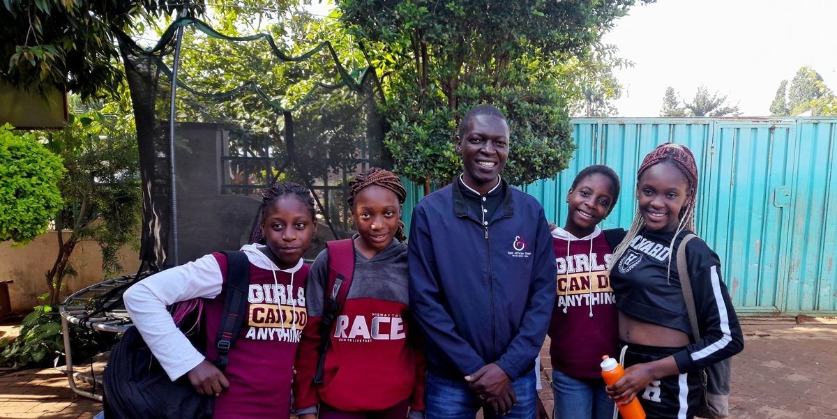 Children with their mentor